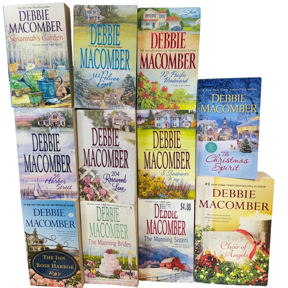 Debbie Macomber Paperback Book Lot‎ 11 Mixed Romance Cedar Cove Christmas
